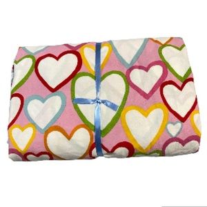 IKEA Hearts Vitaminer Hjarta Pink White Cotton Reversible Duvet Cover Twin